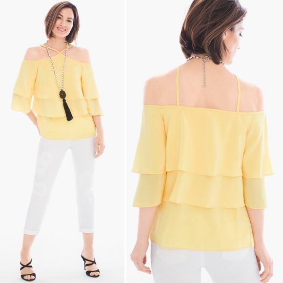 Chico’s Black Label Tiered Camisole Top - Picture 9 of 10